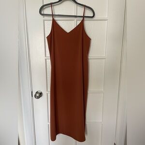 Uniqlo - Rust Strap Midi Dress - Size M